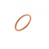Δαχτυλίδι ροζ χρυσό βεράκι στριφτό από ασήμι 925° PS/9A-RG0039-2