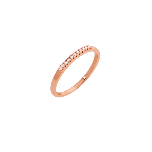 Ring rose gold silver 925° zircon PS/8A-RG103-2