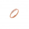 Δαχτυλίδι ροζ χρυσό βεράκι ασήμι 925° ζιργκόν PS/8A-RG104-2