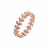 Δαχτυλίδι ασήμι 925 ροζ επιπλατινωμένο με ζιργκόν PS/8A-RG092-2