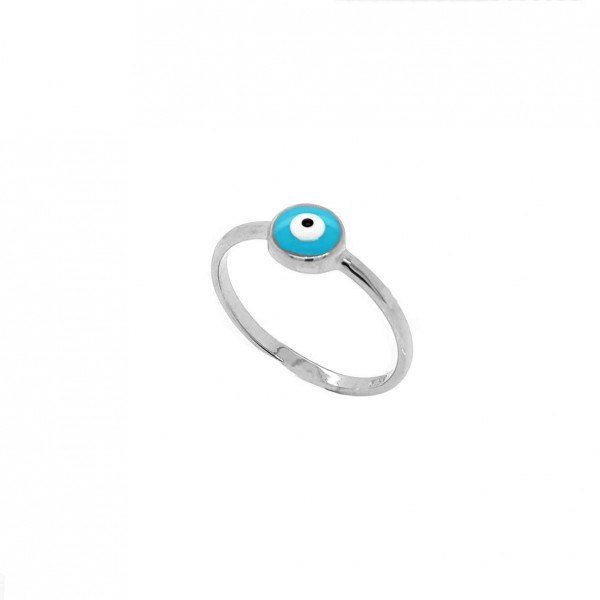 Ring silver 925 rhodium plated with eye GRE-57620