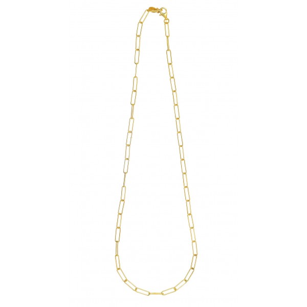 Necklace in silver 925 gold plated GRE-58646