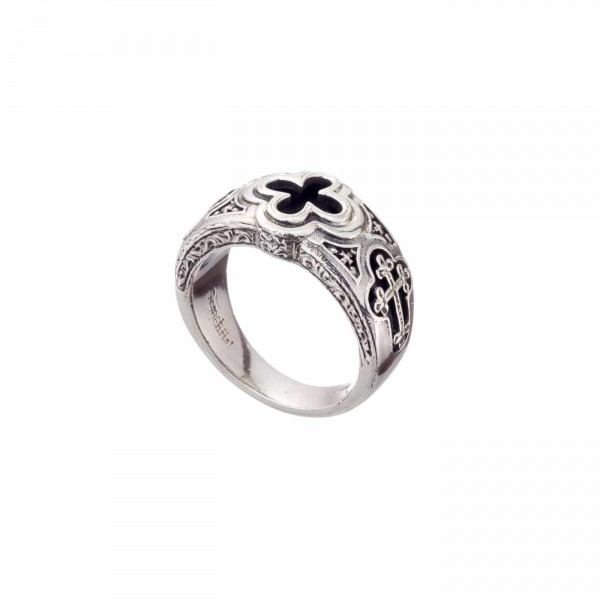 Odysseus ring in Sterling Silver Oxidized GER-2975