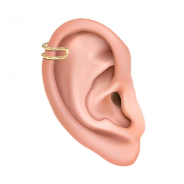 Ear cuff μονό ασήμι 925