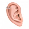 Ear cuff μονό ασήμι 925