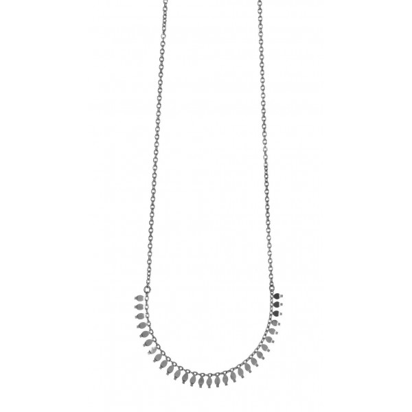 Necklace in silver 925 rhodium plated GRE-58411