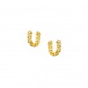 Single ear cuff in silver 925 gold plated with zircon PS/8TA-SC029-3