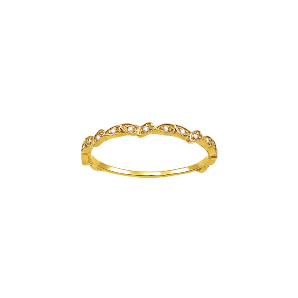 Handmade Ring 14K Gold with Zircon KRI-D/E286