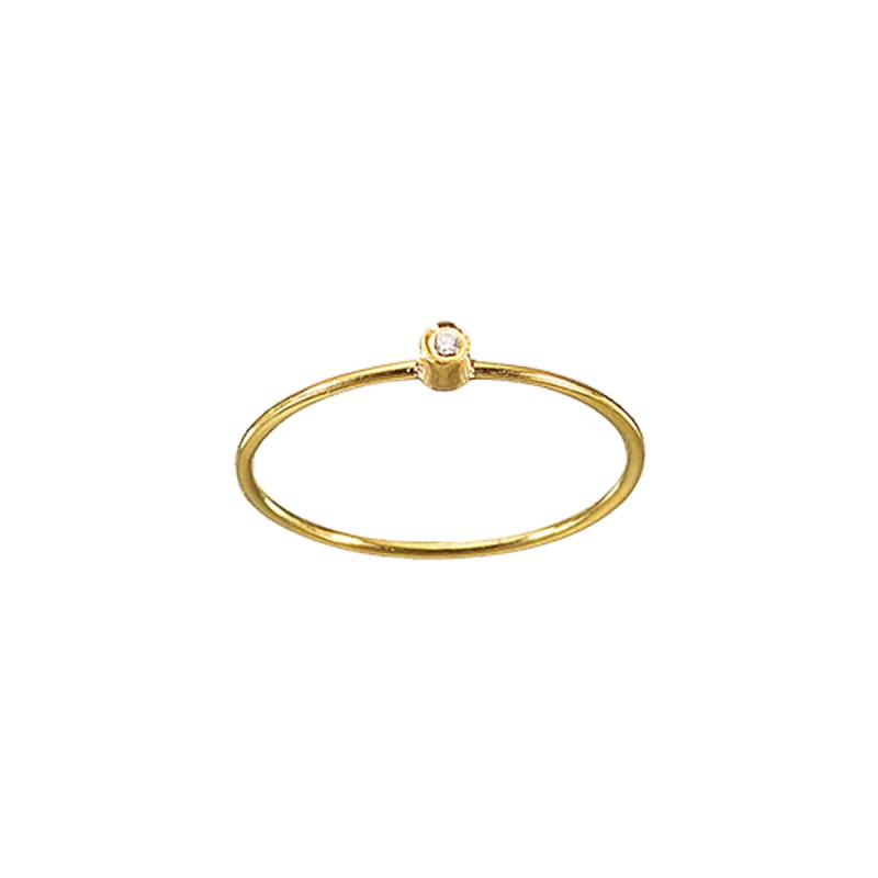 Handmade Ring 14K Gold with Zircon KRI-D/E71