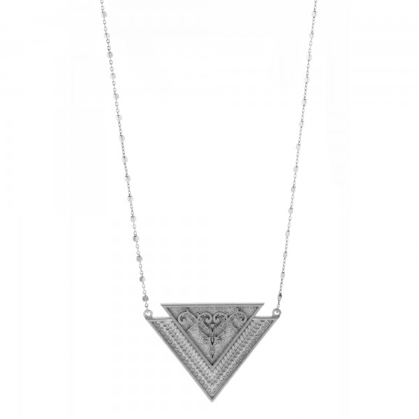 Vassia Kostara Necklace in silver 925 platinum plated GRE-61047