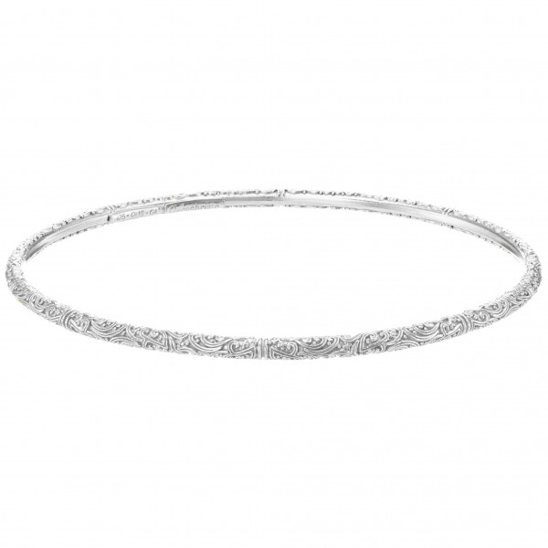 Eva bangle bracelet in sterling silver GER-6492