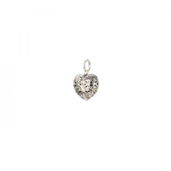 Heart Pendant made by oxydized silver 925 GER-PE1002S4