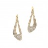 Earrings in silver 925 yellow gold plated with zirconia GRE-58999