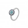 Eye ring silver 925° with zircon PS/9A-RG0031-1