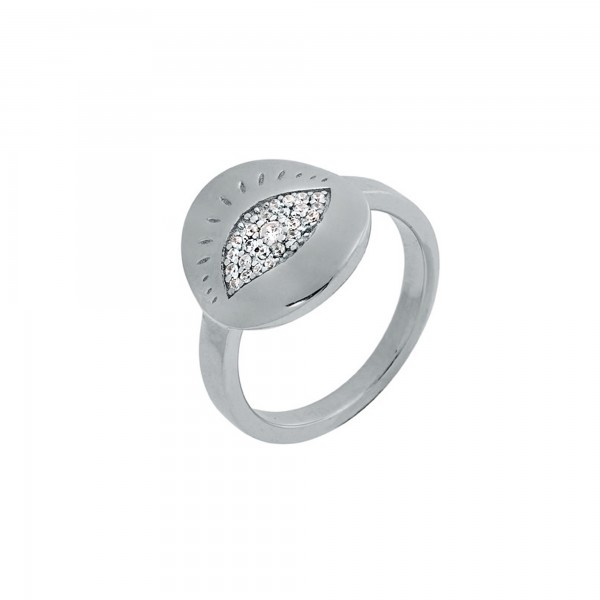 Eye ring silver 925° with zircon PS/8A-RG082-1