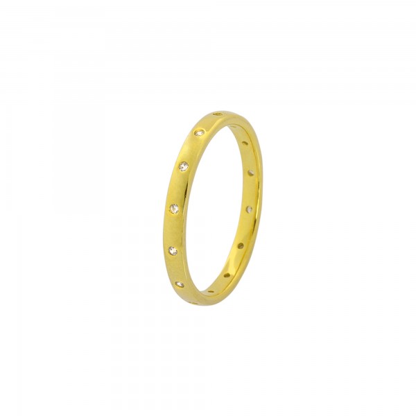 Ring gold silver 925° with zircons PS/9A-RG0047-3