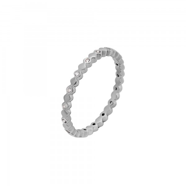 Δαχτυλίδι ολόβερο ασήμι 925° με ζιργκόν PS/8A-RG100-1
