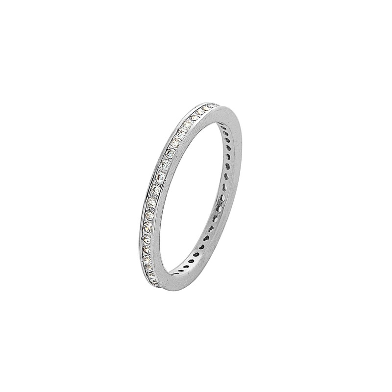 Δαχτυλίδι ολόβερο ασήμι 925° με ζιργκόν PS/9A-RG0035-1