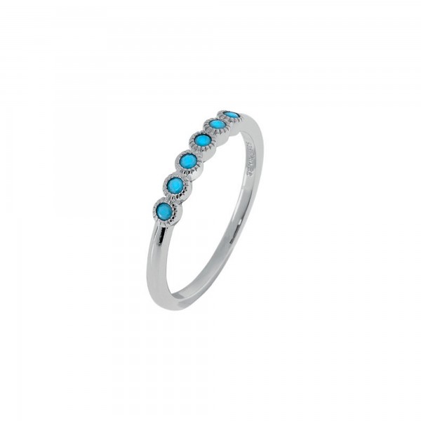 Ring silver 925° with turquoise stones PS/8TA-RG006-1Q